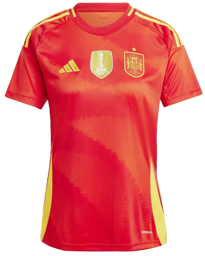 Camisa Feminina I Seleção da Espanha 2024 Adidas oficial 